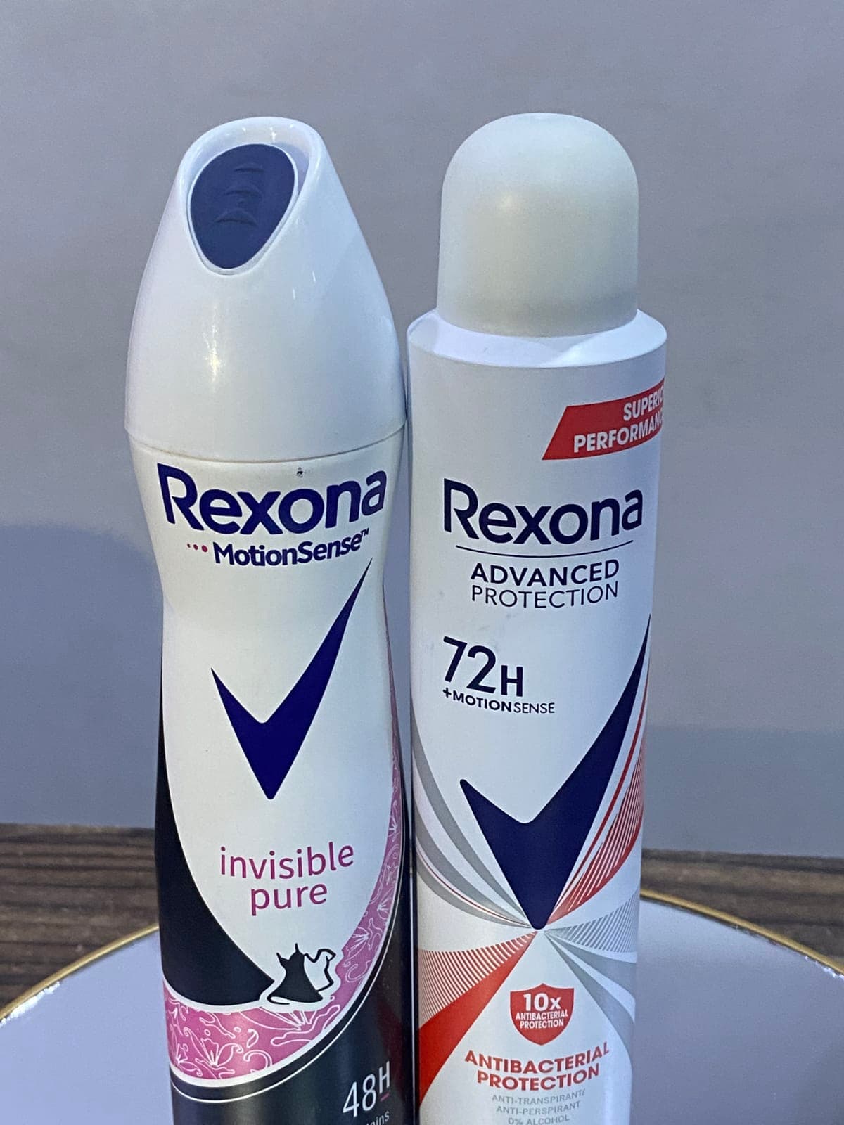 Rexona invisible Pure and Rexona Advanced protection